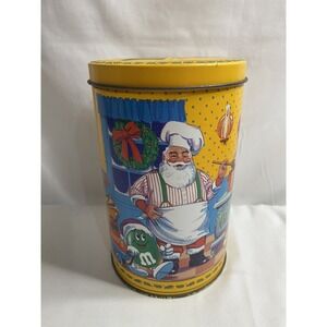 Vintage M&M's Peanut Holiday Tin 1994 Christmas Candy Collectible
